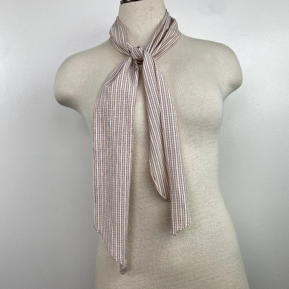 Pale Pink Gingham Belt or Neck Tie 4